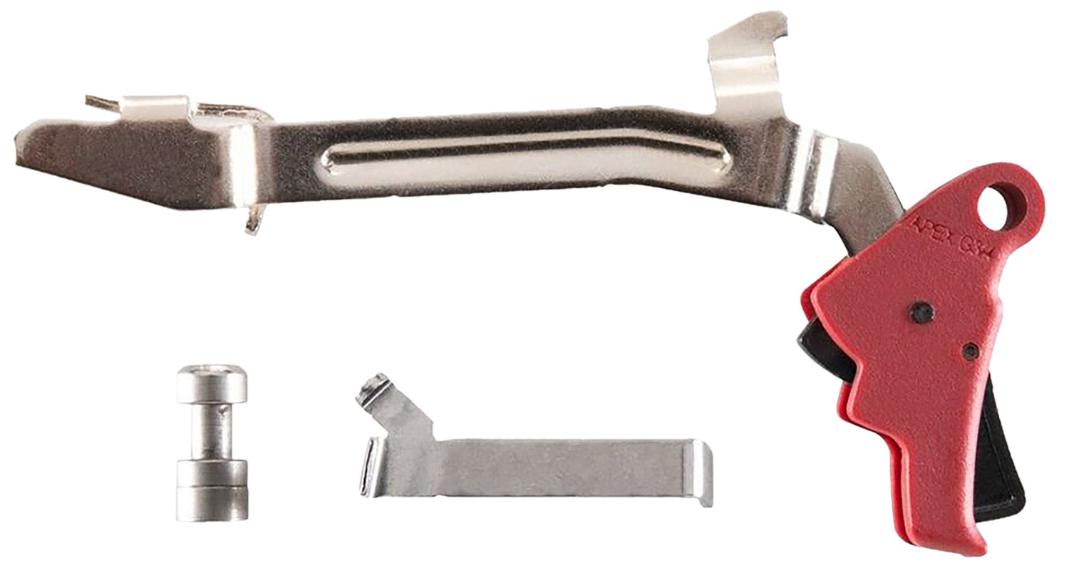 Apex 102P155 Slim Action Enhancement Drop-In Trigger Kit Red Glock Gen3-4