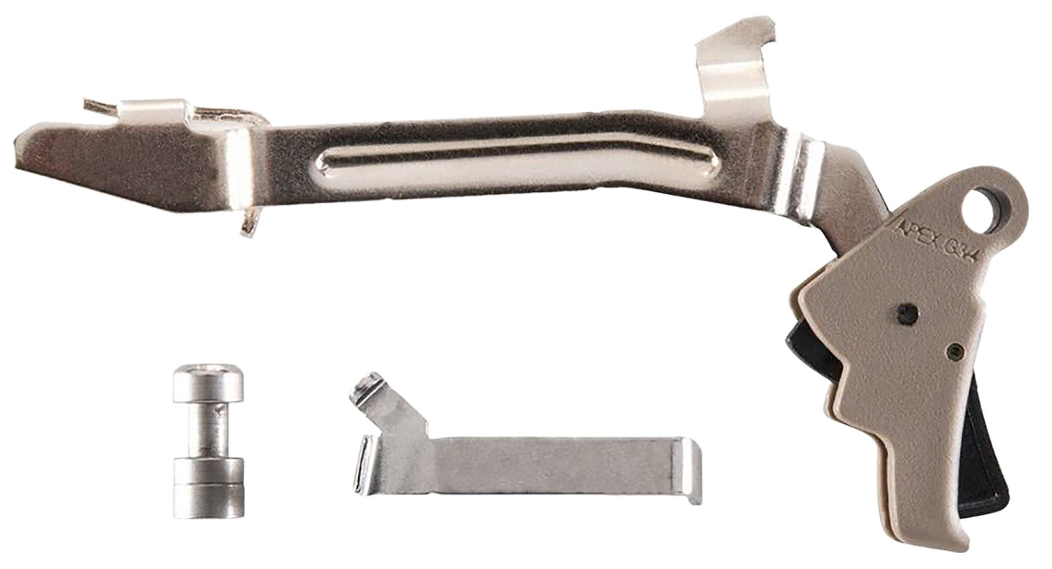 Apex 102P145 Slim Action Enhancement Drop-In Trigger Kit Flat Dark Earth Glock Gen3-4