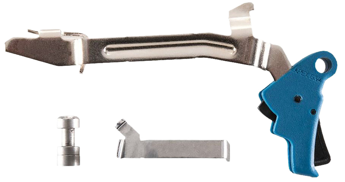 Apex 102P175 Slim Action Enhancement Drop-In Trigger Kit Blue Glock Gen3-4