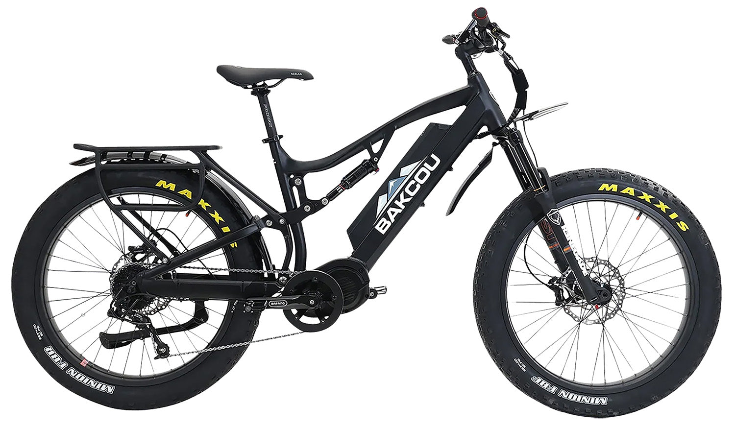 Bakcou Storm G2 25Ah Medium Fat E-Bike Matte Black 17" Stand Over 30.50" Frame Sram 9sp Bafang M620 Motor