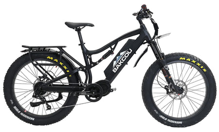 Bakcou Storm G2 25Ah Large Fat E-Bike Matte Black 19" Frame Sram 11-34t Rear Cassette Bafang M620 Mid-Drive Motor
