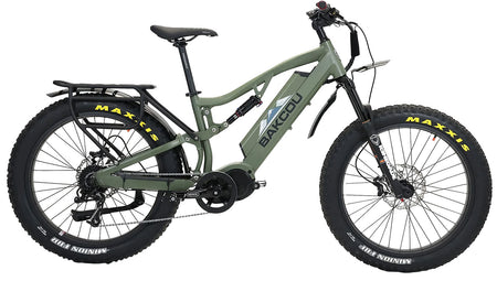 Bakcou Storm G2 25Ah Large Fat E-Bike Army Green 19" Frame Sram 11-34t Rear Cassette Bafang M620 Mid-Drive Motor