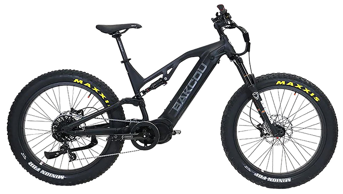 Bakcou Scout Large E-Bike Matte Black 19" Frame 11 Speed Sram NX Rear Cassette Bafang Ultra Mid-Drive Motor