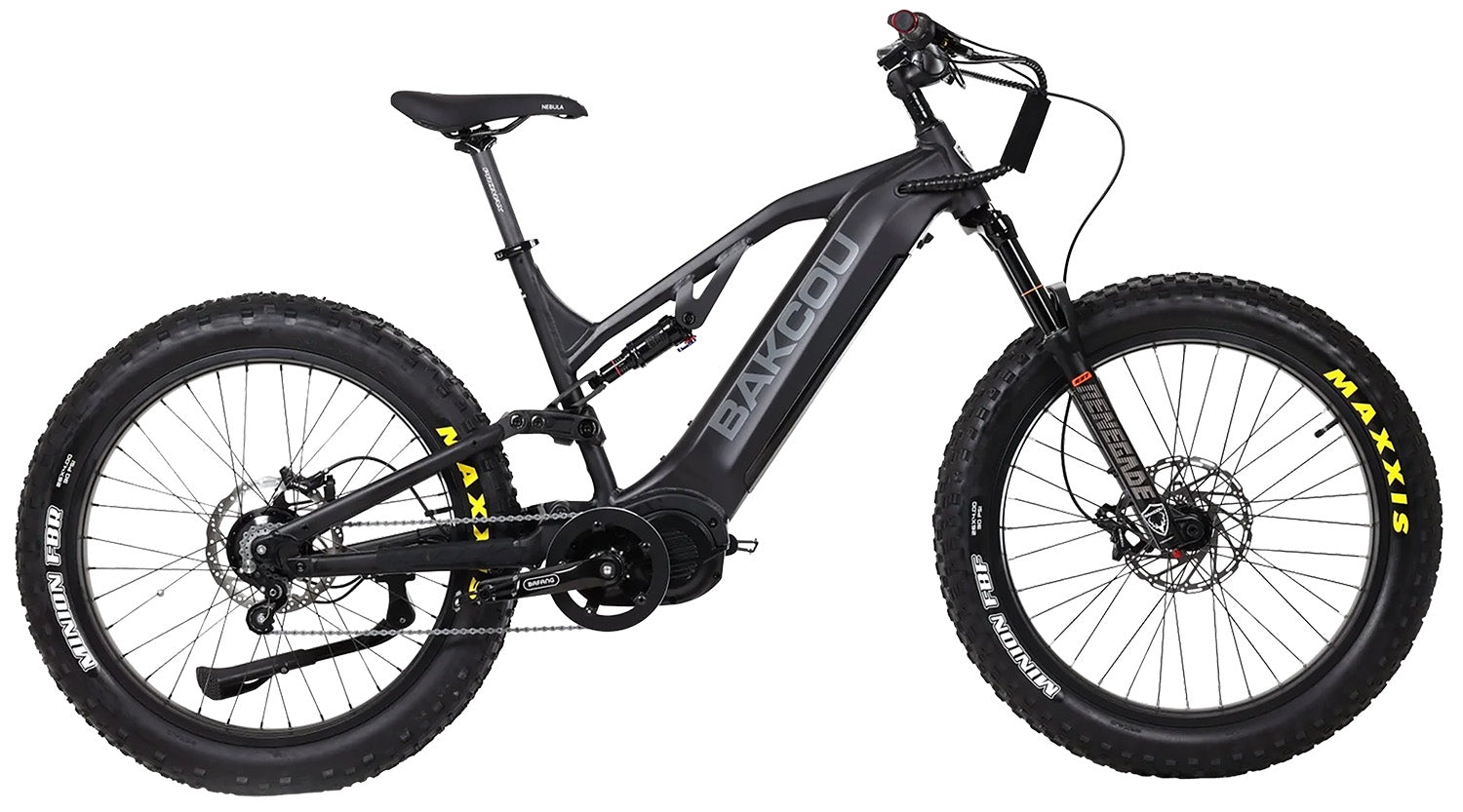 Bakcou Scout Jager Large E-Bike Matte Black 19" Frame Rohloff E-14 Internal Speed Hub Bafang Ultra Mid-Drive