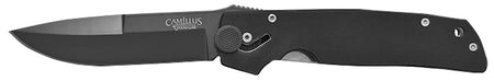 Camillus 18533-003 Cuda 3.75" Fixed Blade Drop Point AUS-8 Titanium, Black G10 Handle