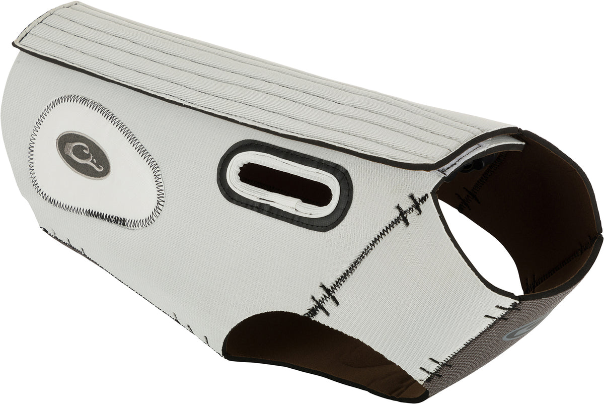 Drake Waterfowl Neoprene Dog Vest Large White Reinforced Protection Built-In Handle