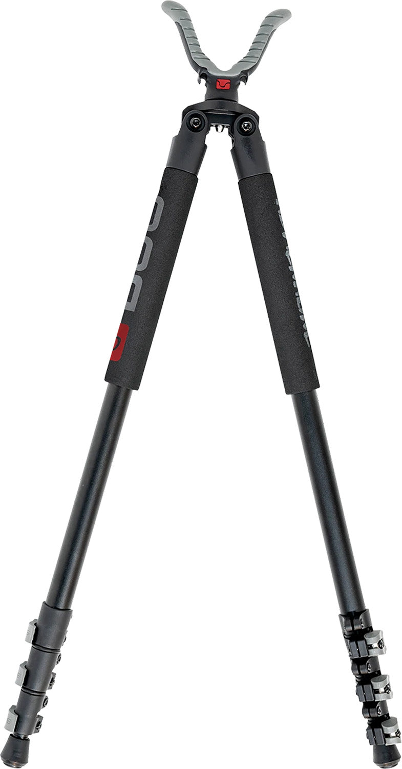 Bog-Pod Adrenaline Bipod Black Aluminum USR Yoke Spiked Feet 21 to 71 Inch