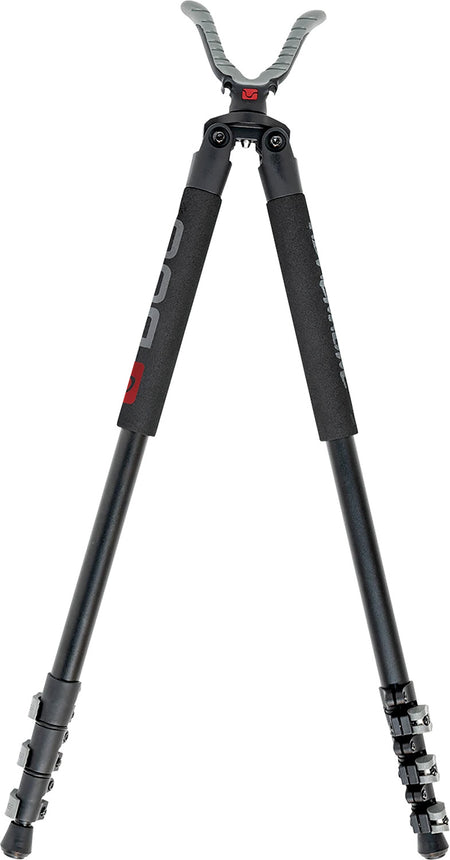 Bog-Pod Adrenaline Bipod Black Aluminum USR Yoke Spiked Feet 21 to 71 Inch