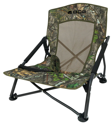 Bog-Pod 1134444 Mossy Oak Camo Turkey Chair 4 Legs Steel Frame with Carry Strap