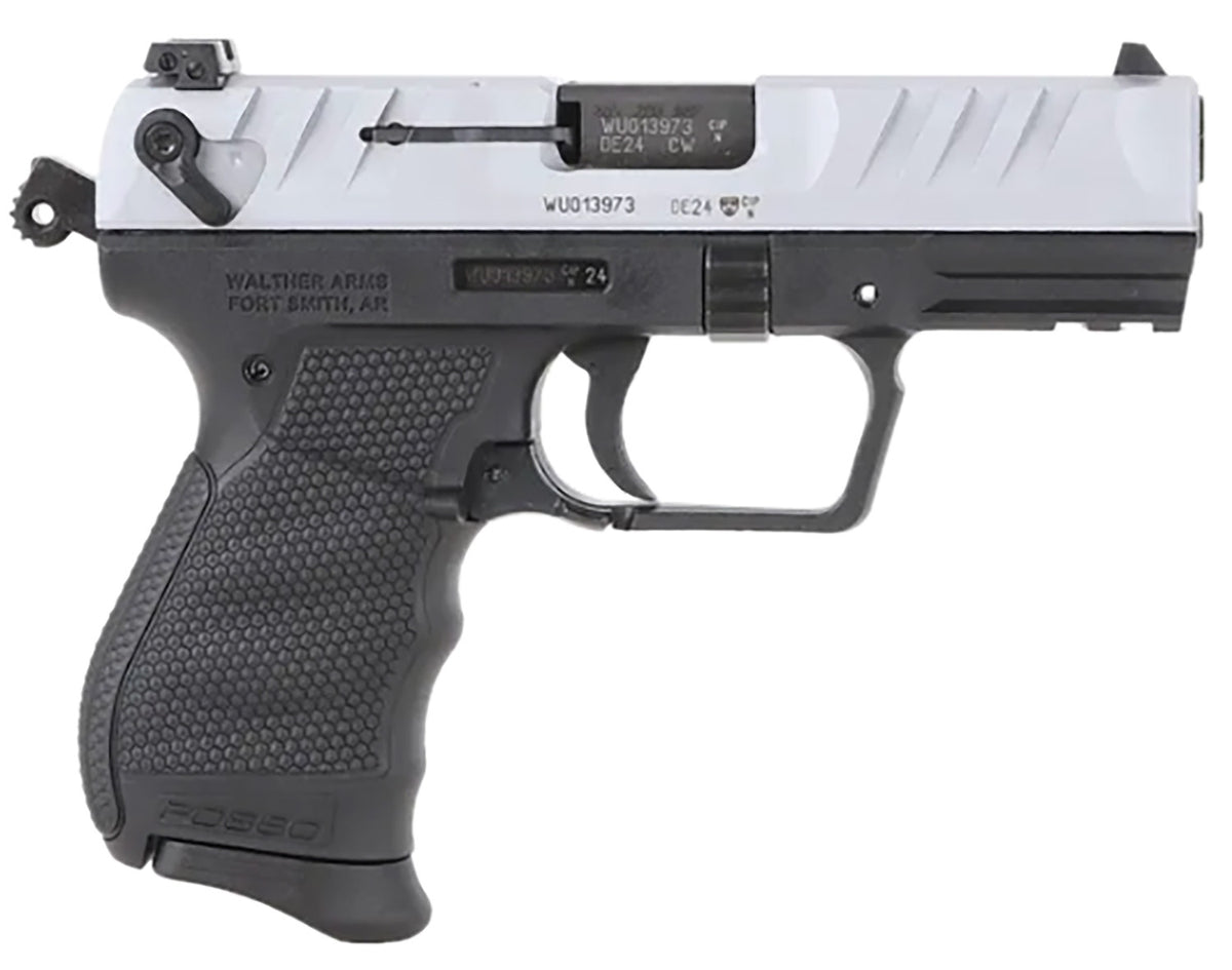 Walther Arms 5050509 PD380 Carry Frame 380 ACP 9+1 3.70" Black Stainless Steel Barrel, Stainless Serrated Steel Slide, Black Polymer Frame, Textured Wraparound Grip
