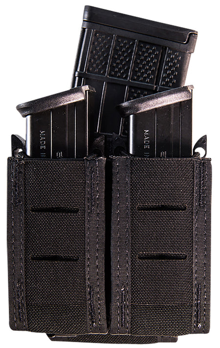 High Speed Gear 41PT02BK Black Nylon MOLLE TACO Duty Double Pistol Mag Holder