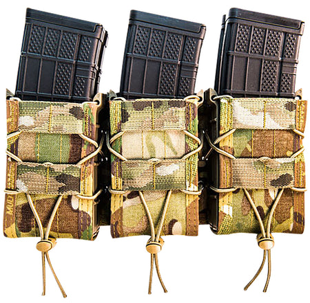 High Speed Gear TACO X2R Triple Shingle 45X2R0MC MultiCam Nylon MOLLE Rifle Mag Pouch