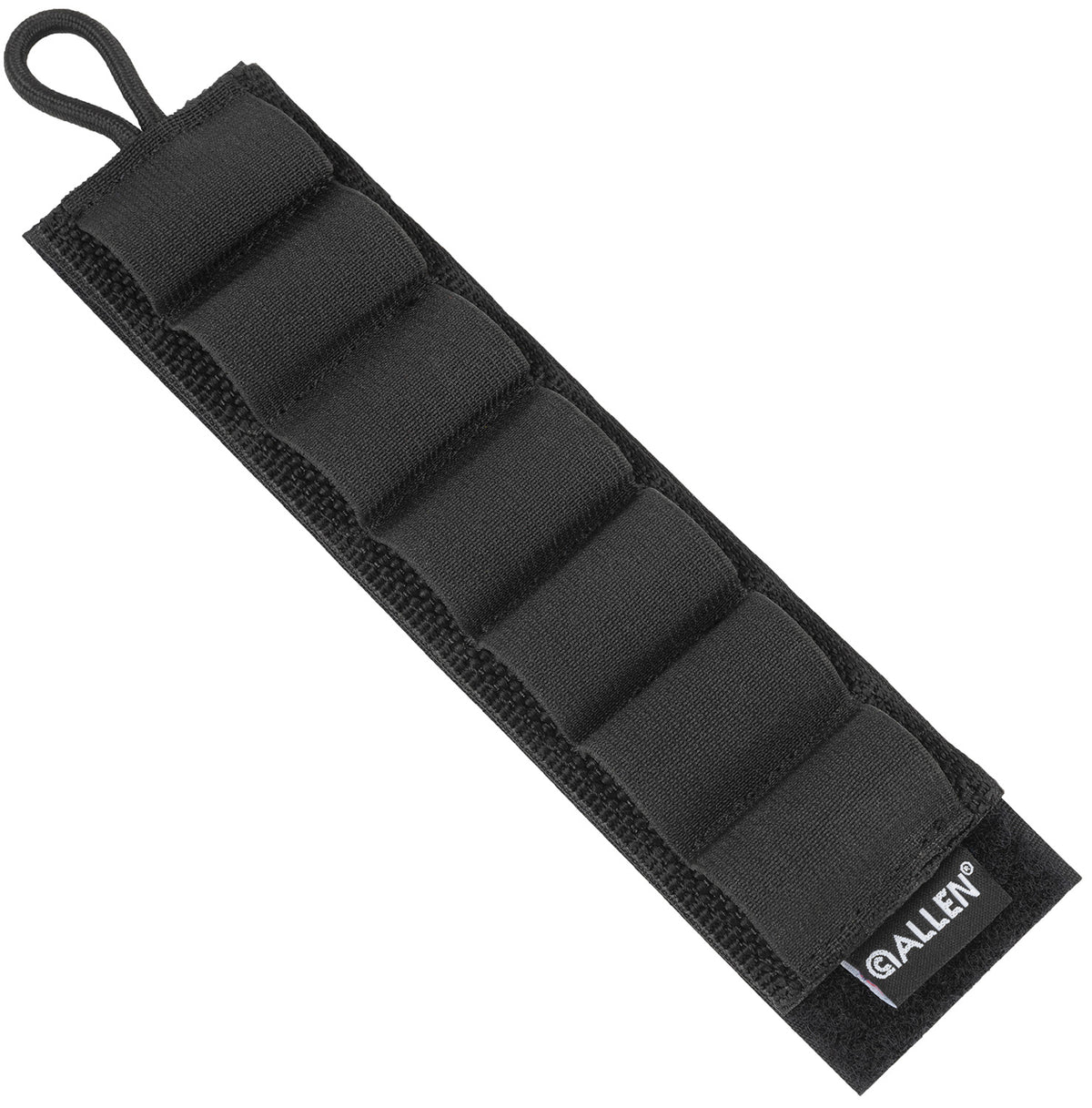 Allen 18421 7-Round 12 Gauge Shotgun Shell Ammo Card, Black, Hook and Loop Mount