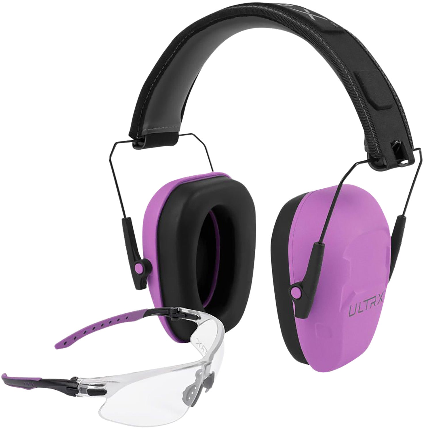 Allen ULTRX Shield Ear Eye Protection Combo Model 4155 23 dB Plum