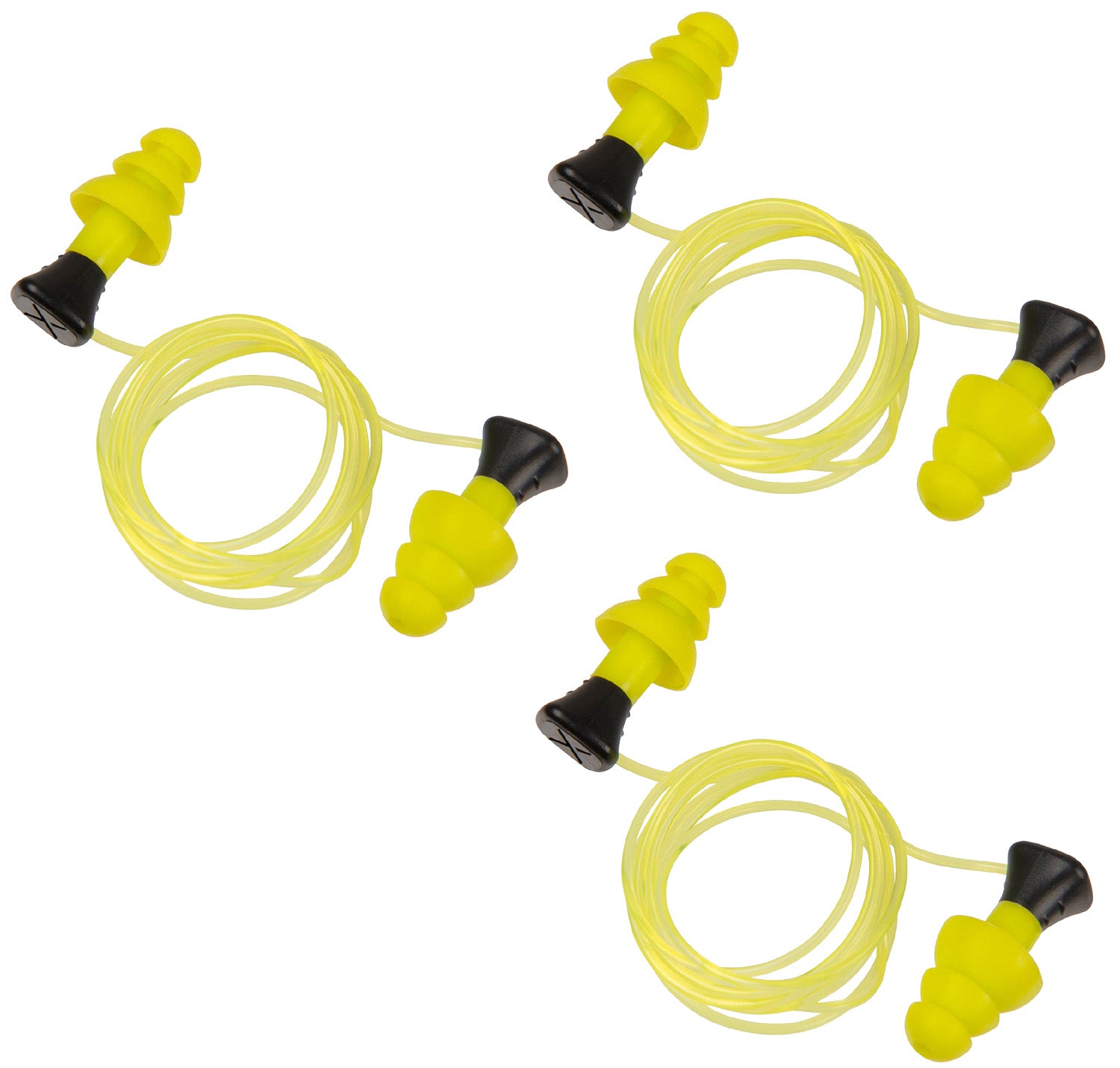 Allen ULTRX Tethered Silicone Ear Plugs Model 4118 26 dB Yellow 3 Pair