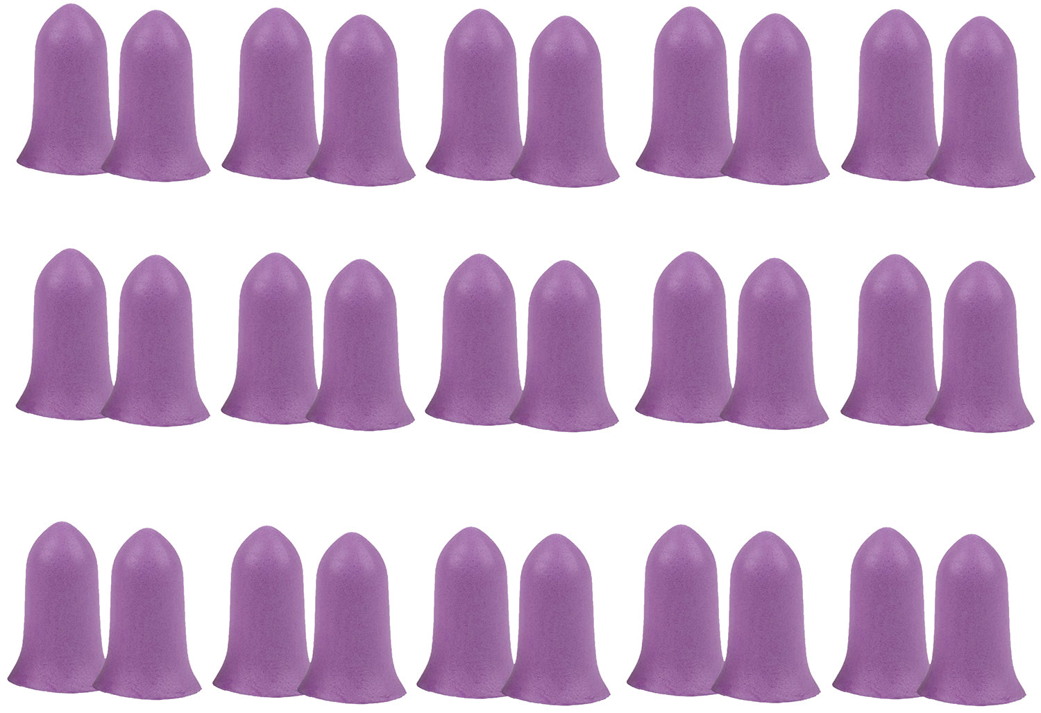 Allen ULTRX Small Tapered Foam Hearing Protection Ear Plugs 32 dB 15 Pair Purple