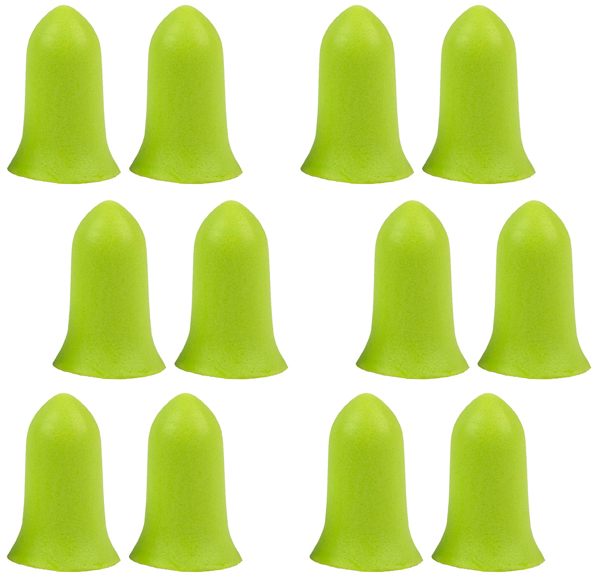 Allen ULTRX Tapered Foam Hearing Protection Ear Plugs 32 dB 6 Pair Lime Green