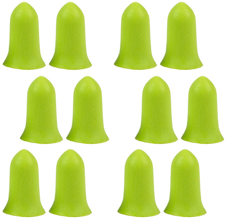 Allen ULTRX Tapered Foam Hearing Protection Ear Plugs 32 dB 6 Pair Lime Green