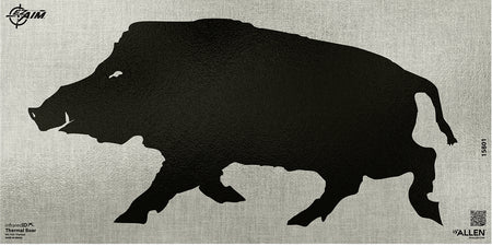 EZ-Aim 15801 24" x 12" Black/Gray Adhesive Thermal ID Boar Paper Target