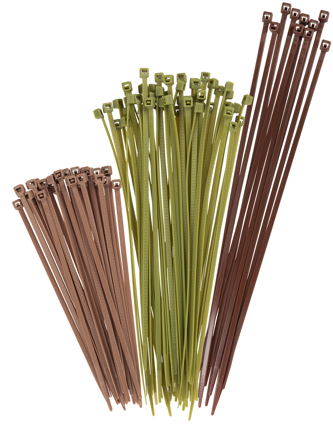 Vanish 15823 Nylon Hunting Blind Fastener Cable Ties Tan/Green/Brown 100 Count