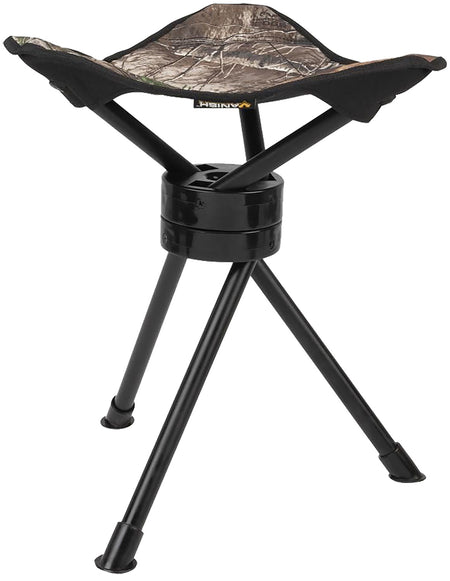 Vanish 5913 Foldable Swivel Tripod Stool Realtree Edge Camo Steel