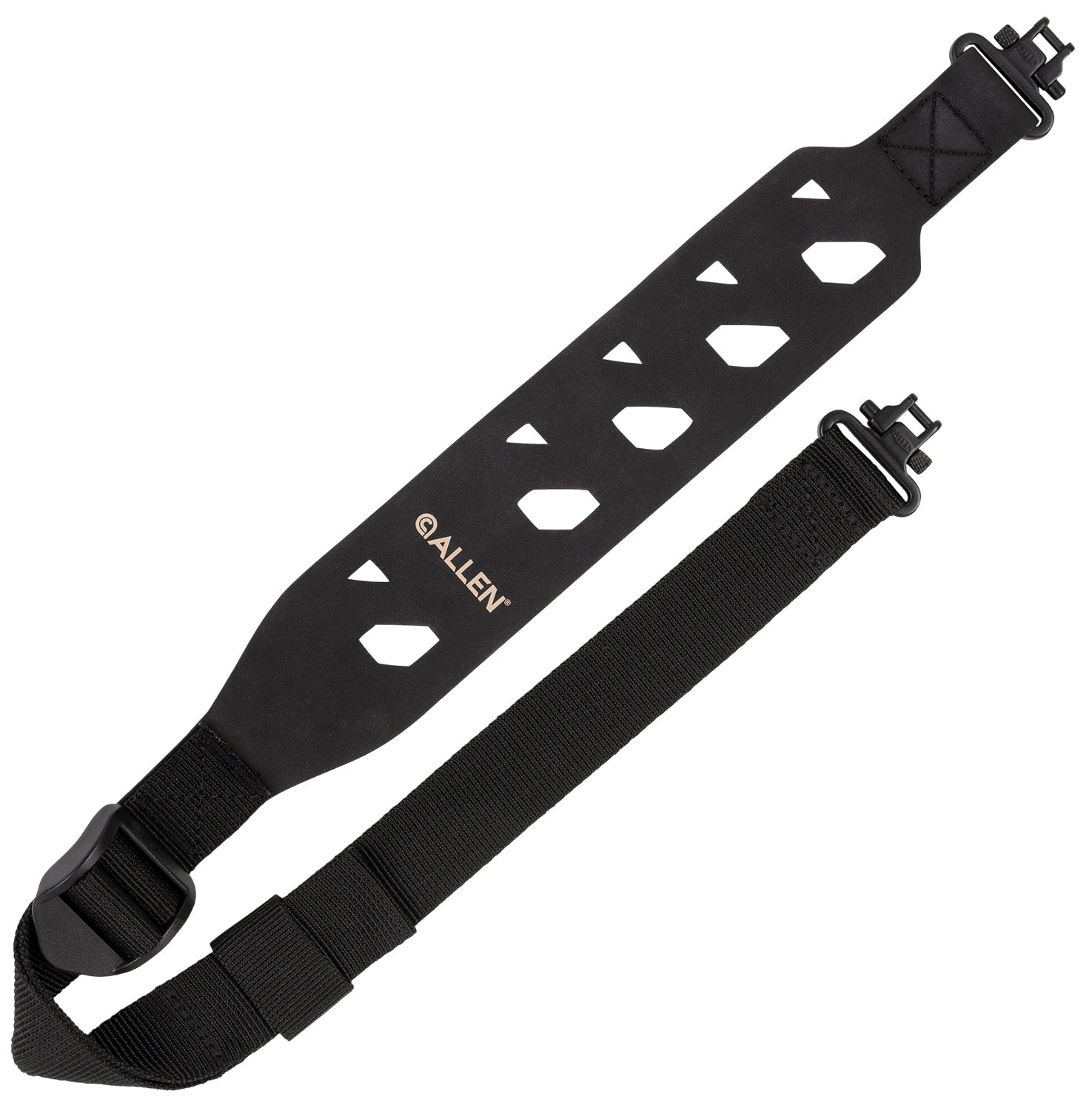 Allen 8535 Hyperlite Lightweight Hypalon Black Rifle Sling with Swivels