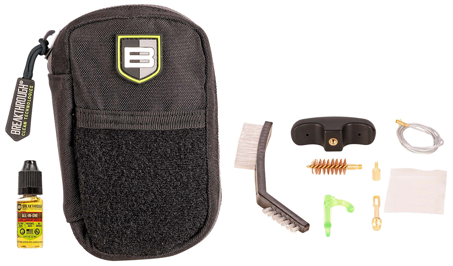 Breakthrough Clean Badge Pull Thru 12 Gauge Shotgun Cleaning Kit with CLP