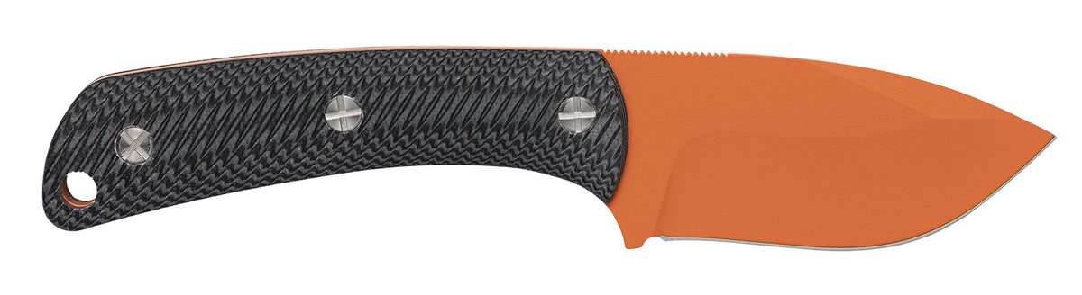 Browning Back Country Small 2.75" Fixed Skinner Blaze Orange D2 Steel Blade Black G10 Handle