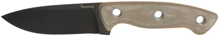 Browning Desolation Small 3.75" Fixed Blade Drop Point Knife 440C SS Blade Tan Micarta Laminate Handle