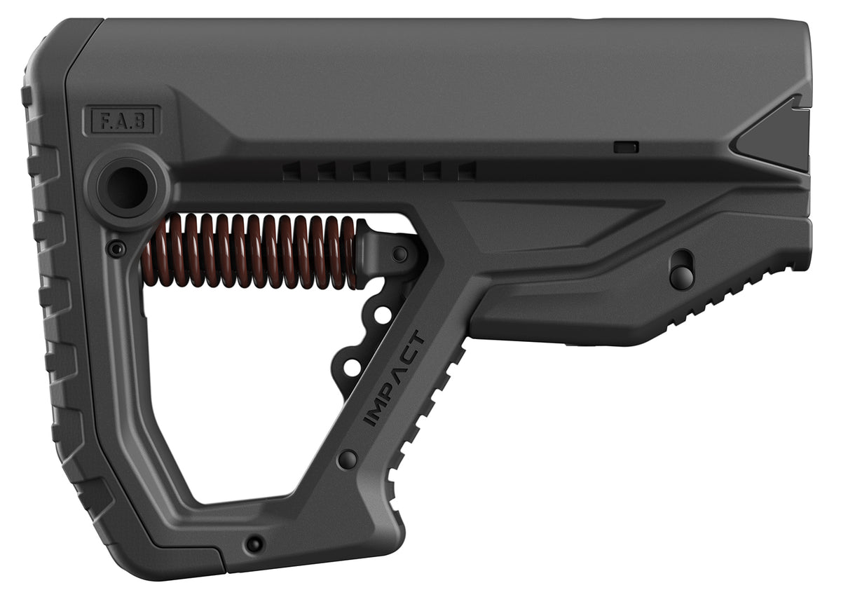 FAB Defense FXCIMPACTB Black GL-CORE IMPACT AR-15 Shock Absorbing Stock w/ 3-Level Recoil Adjustment