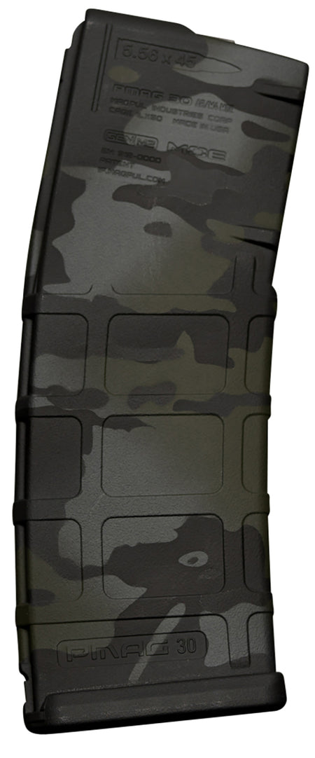 Weapon Works 228041 MultiCam Black 30-Round 5.56x45mm PMAG GEN M2 MOE Polymer AR-15 Magazine
