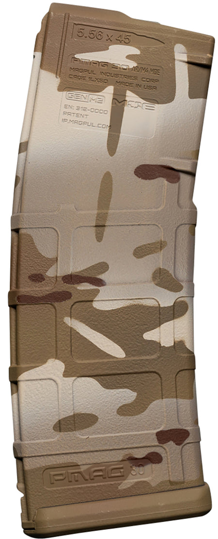 Weapon Works 228054 5.56x45mm NATO 30rd PMAG GEN M2 MOE AR/M4 Polymer Magazine MultiCam Arid