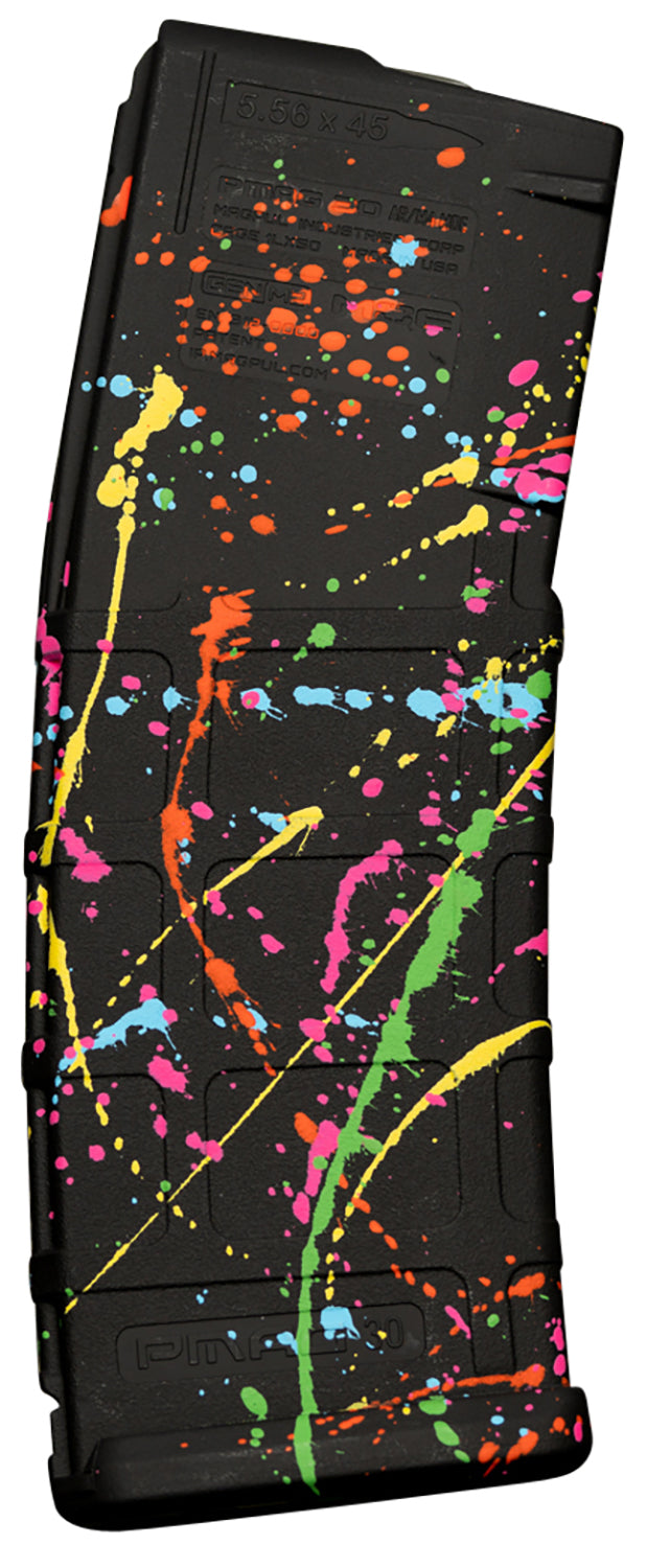 Weapon Works 228049 5.56x45mm NATO 30rd PMAG GEN M2 MOE AR/M4 Polymer Magazine Splatter