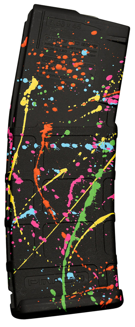 Weapon Works 228049 5.56x45mm NATO 30rd PMAG GEN M2 MOE AR/M4 Polymer Magazine Splatter