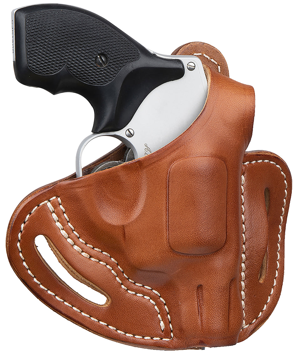 1791 Gunleather J-Frame RVHX-1 Classic Brown Leather OWB Belt Slide Holster Right Hand