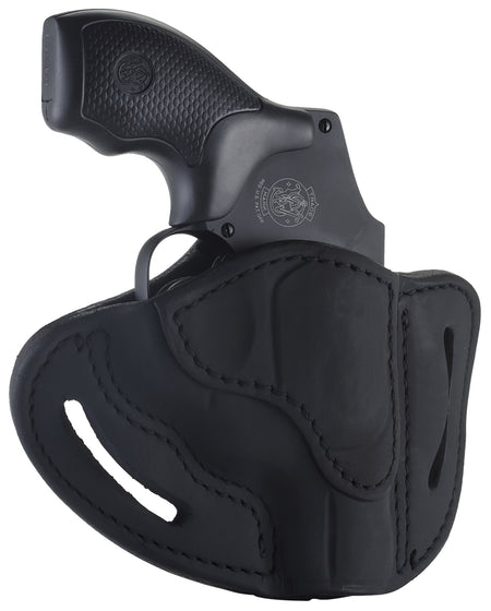 1791 Gunleather J-Frame RVHX-1 Stealth Black Leather OWB Belt Slide Holster Right Hand