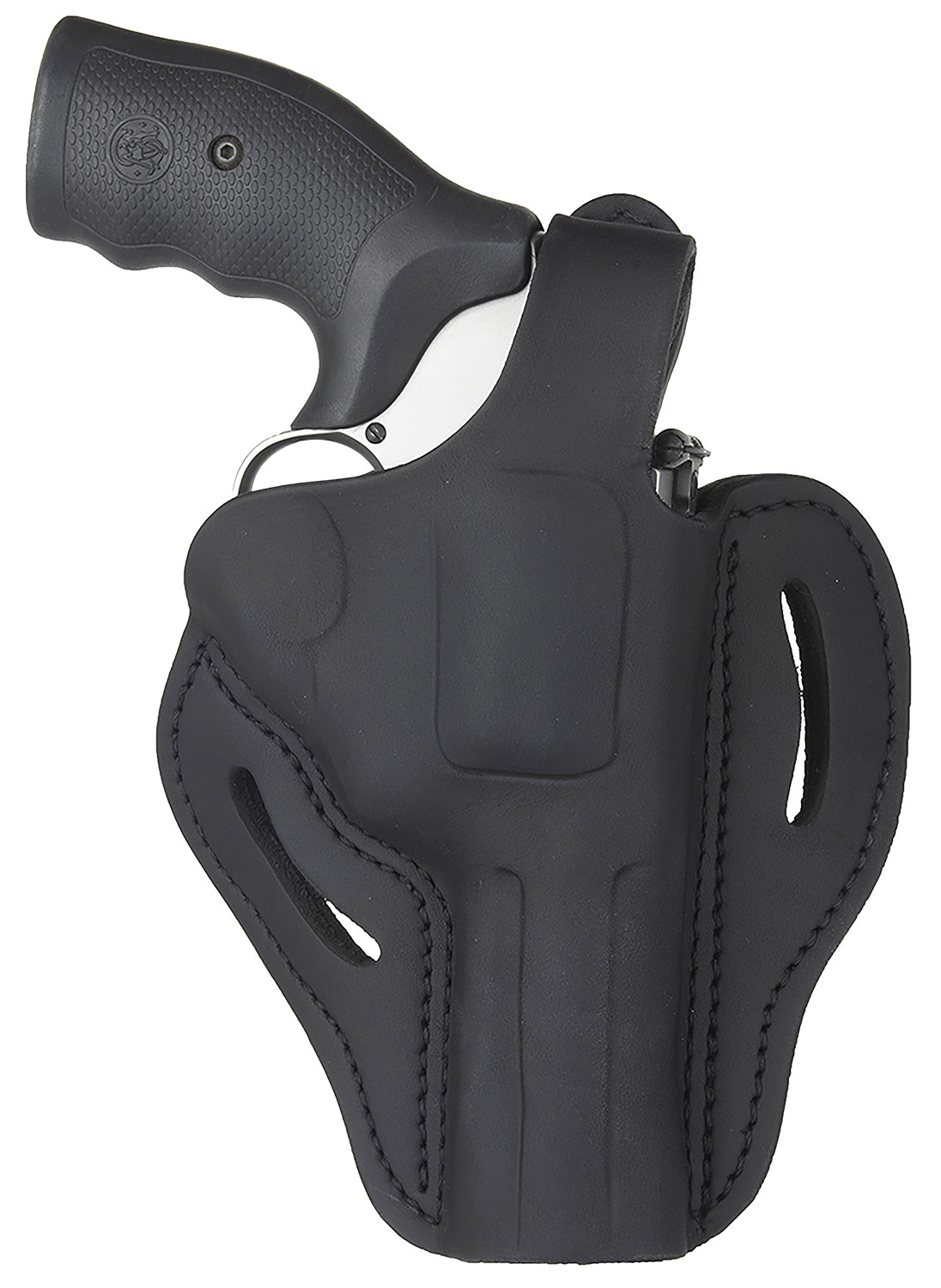1791 Gunleather K/L-Frame RVHX-2 Stealth Black Leather OWB Belt Slide Holster 4" Barrel Right Hand