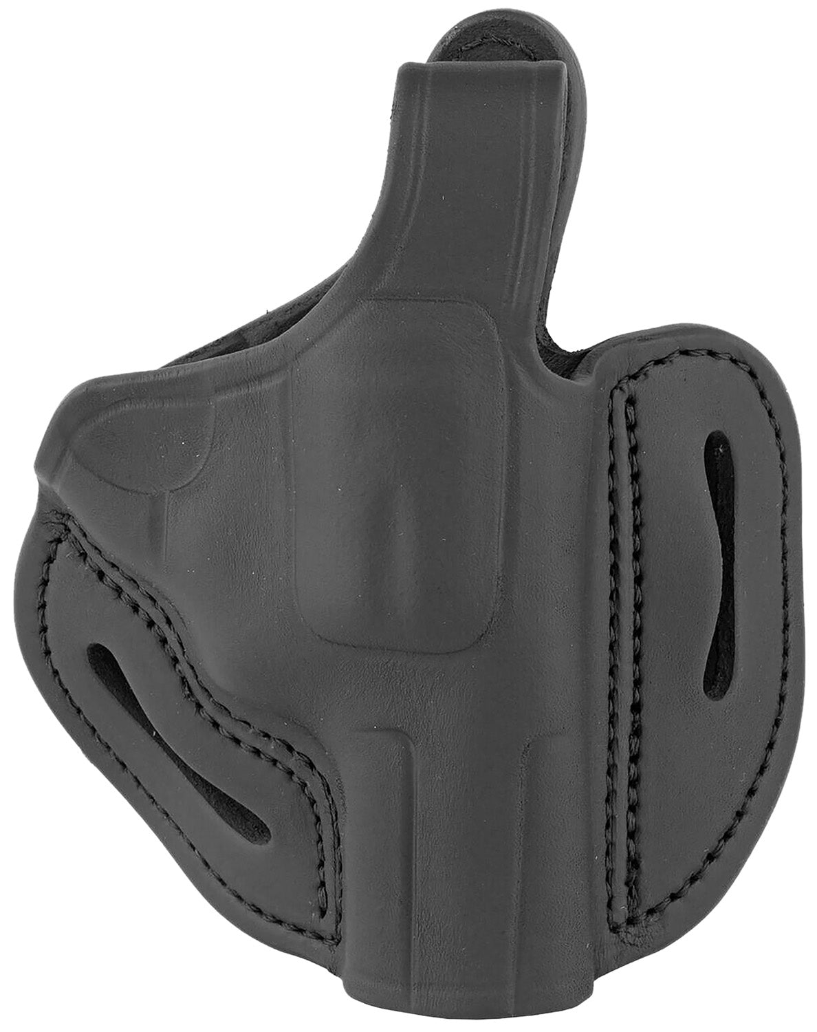 1791 Gunleather RVHX-2S Stealth Black OWB Leather Holster Size 02S Belt Slide Right Hand K/L-Frame 3" Barrel