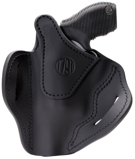 1791 Gunleather RVHX-3 Stealth Black OWB Leather Holster Size 03 Belt Slide Right Hand Z-Frame Revolver