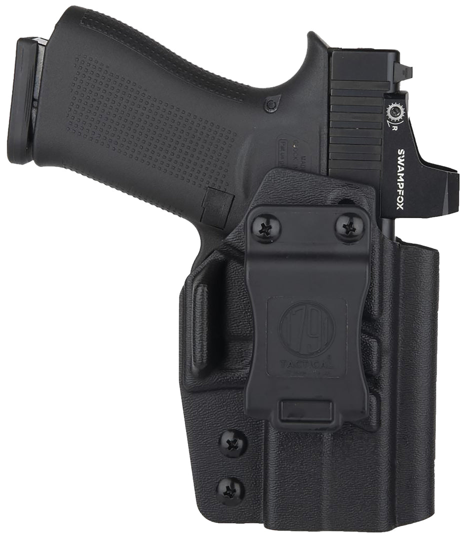 1791 Gunleather Black Kydex Tactical IWB Holster for Glock 43X MOS Right Hand Belt Clip