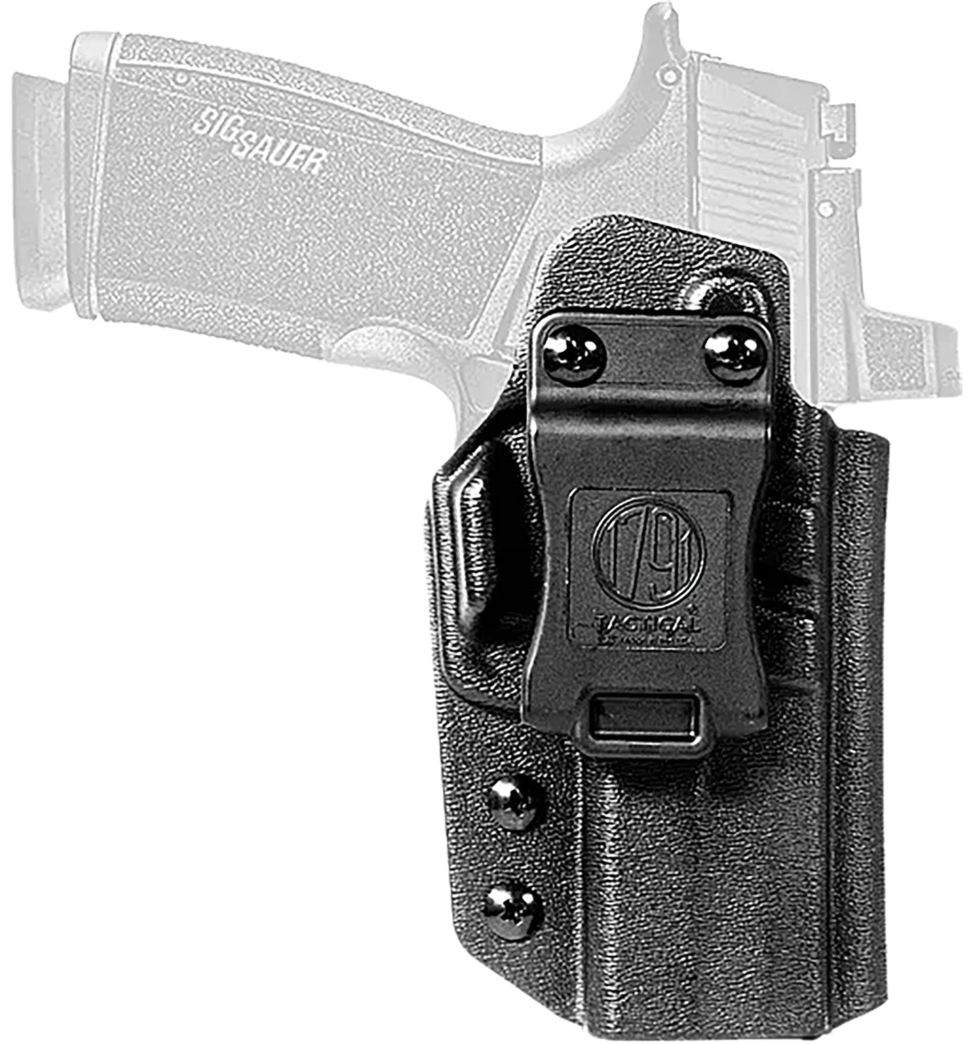 1791 Gunleather Black Kydex Tactical IWB Holster for SIG P365-X MACRO Right Hand Belt Clip