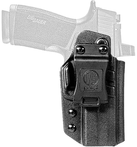 1791 Gunleather Black Kydex Tactical IWB Holster for SIG P365-X MACRO Right Hand Belt Clip