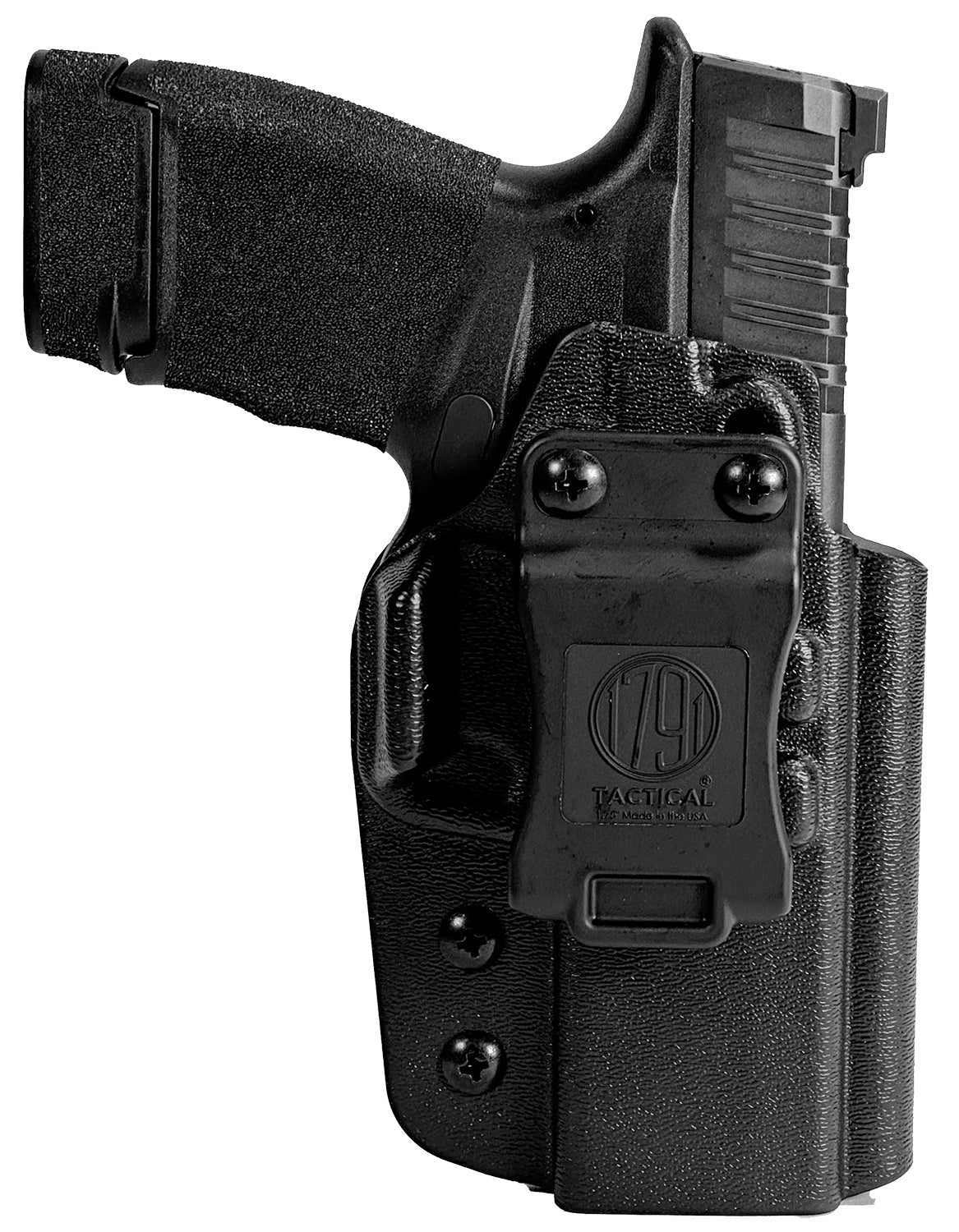1791 Gunleather Black Kydex Tactical IWB Holster for Springfield Hellcat Pro Right Hand Belt Clip