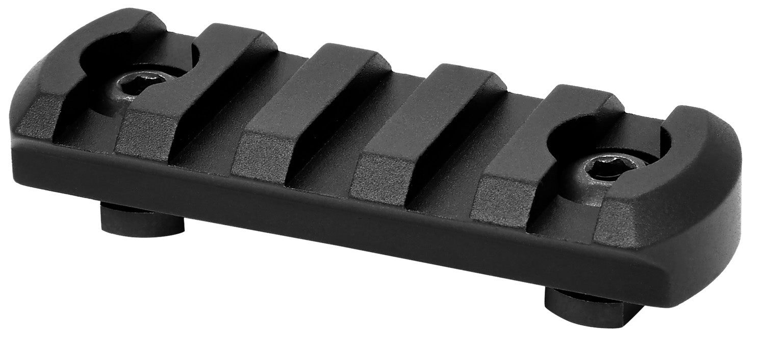 Warne 6202M 5-Slot M-LOK Rail Accessory Section Black Aluminum