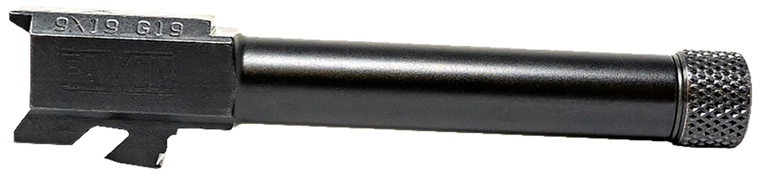 Faxon 9mm Luger Glock 19 Compatible Duty Series Nitride 4150 CMV Steel Pistol Barrel