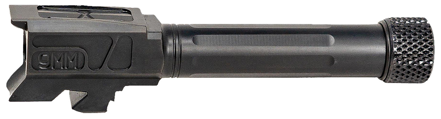 Faxon 9mm Luger Glock 43 and 43X Match Series Straight Fluted Nitride 416R Stainless Pistol Barrel