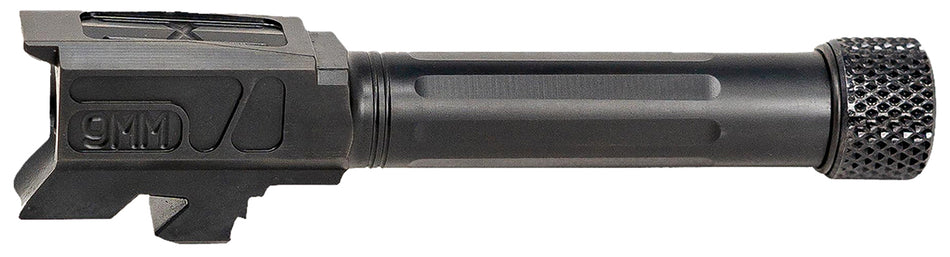 Faxon 9mm Luger Glock 43 and 43X Match Series Straight Fluted Nitride 416R Stainless Pistol Barrel