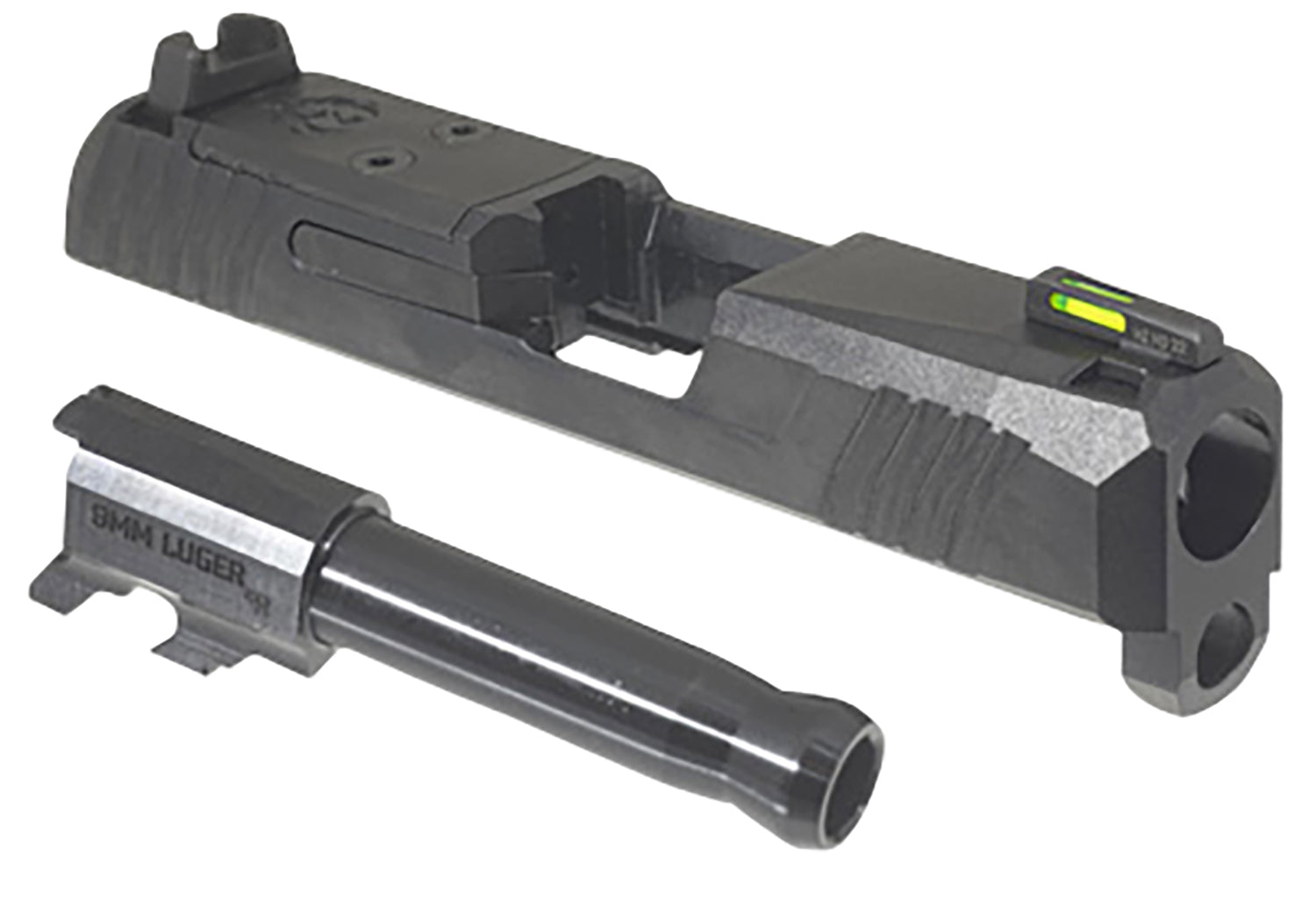 Ruger Max-9 Replacement Slide Assembly 9mm Luger, Optic Ready/Serrated, Black Finish