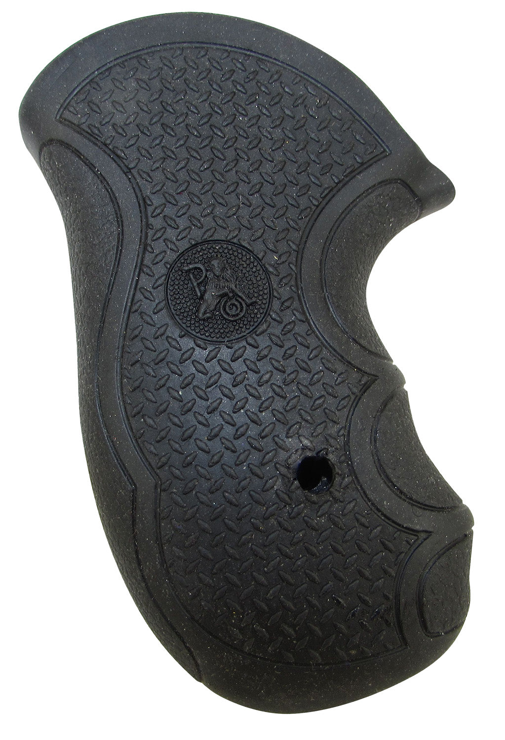 Pachmayr 02483 Diamond Checkered Rubber Grip Panels for Ruger SP101 Revolver Black