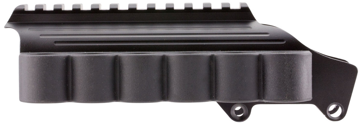 TacStar 1081035 12 Gauge Picatinny Rail Sidesaddle Mount Remington 870/1100/1187 6 Round Black